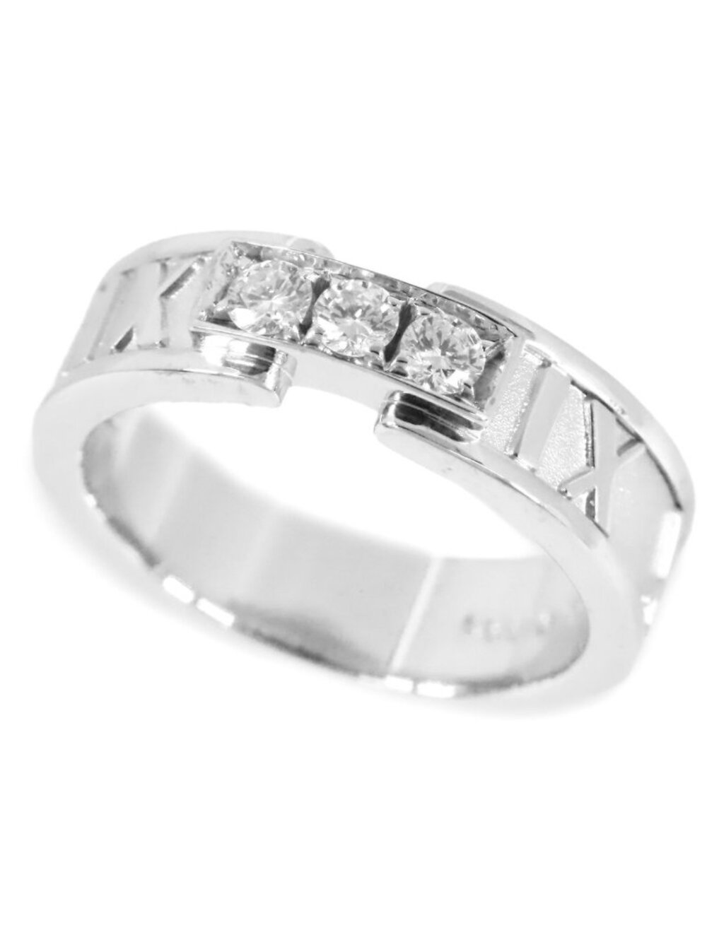 Tiffany & Co Atlas Ring White Gold 18K Diamond
